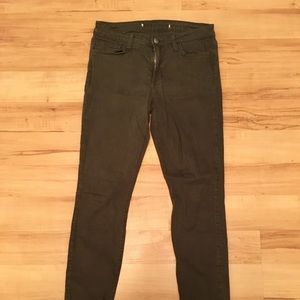 Joes skinny jeans, army green